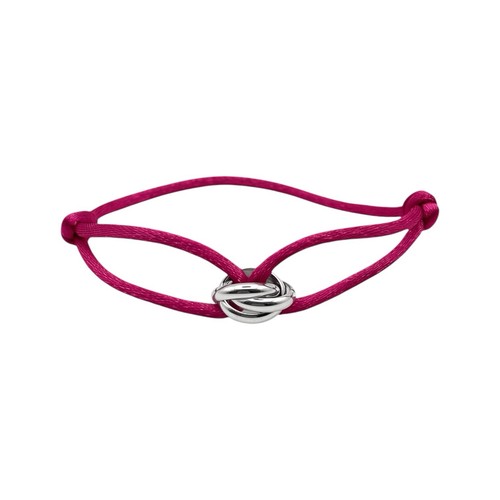 Trinity kordelarmband silber - kordelarmband,