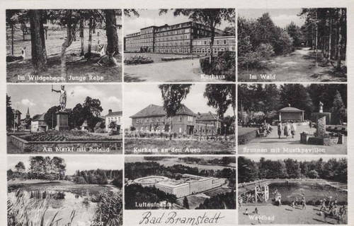 Alte ansichtskarte bad - ansichtskarte,