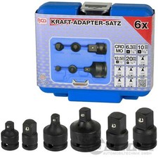 BGS 6x KRAFT ADAPTER REDUZIERUNG VERGRÖßERUNG KNARRE 1/2"+1/4"+3/8"+3/4" ZOLL