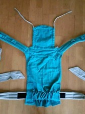 MySol Girasol Baby Trage grau türkis Babytrage Tragetuch caribe