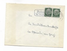 Heimat / Bodenstein über Ringelheim Ra2 auf Brief m. waag. Paar DR 516