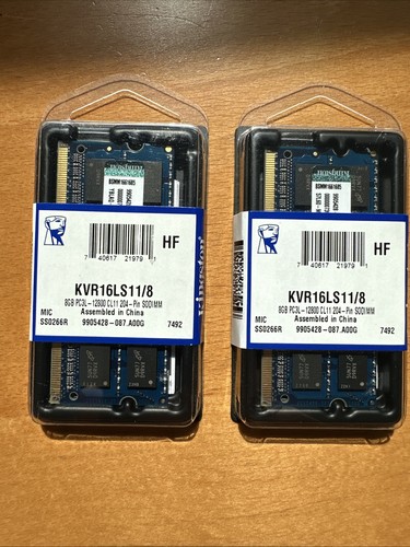 Kingston 16gb kvr16ls11 2x - kingston, (2x