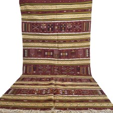 Authentischer Vintage Marokkanischer Berber Teppich Handgefertigt Bereich...