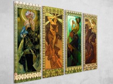 Alphonse Mucha Mond und Sterne