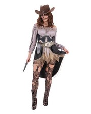 Skelett Saloon Girl Halloween