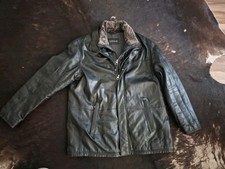 Trapper butterweiche Echtleder-Jacke Lederjacke Parka Gr. 54 schwarz Lammleder 