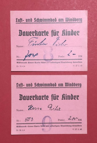 Eintrittskarten dauerkarte - x,