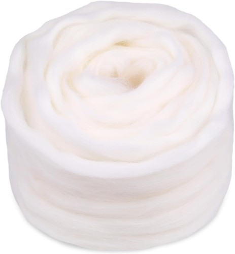 Filzwolle 100g weiß - filzwolle,