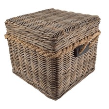 Korbtruhe beistelltisch rattan - korbtruhe,