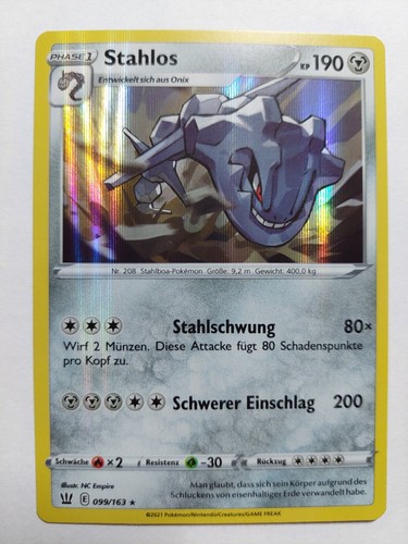 Pokemon stahlos 099 163 - -,