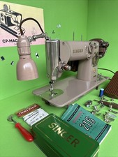 Nähmaschine Singer 216G Zick-Zack Näht dickes Leder Mit Original Singer Motor ✅