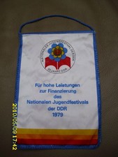 alter DDR Wimpel,1979 Jugendfestival ,Ostalgie,für Finanzierung,30 Jahre,vintage