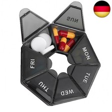 WLLHYF 7 Tage Pillendose Reise Kleine Pillen Organizer Tasche Tragbare