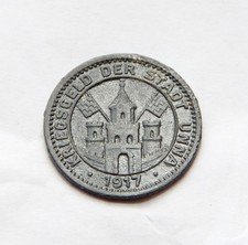 Unna  , 50 Pfennig , 1917  Zink  vz + , Burg