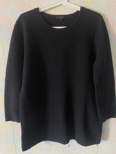 Women cos sweater black - cos, cotton