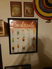 Cocktails Schild Holzschild Bild Cocktail Deko Rezepte Küche Bar Party