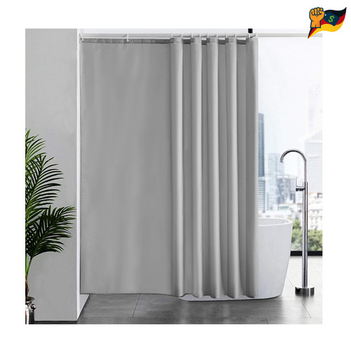 Duschvorhang grau 200x200cm - grau,