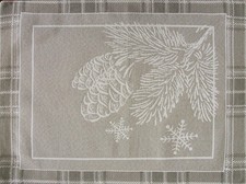 Tischset Weihnachten beige 45