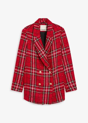 Bouclé blazer 40 rot - bouclé-blazer,