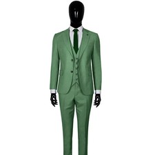 Slim Fit Herrenanzug in Grün