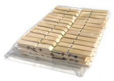 Wäscheklammern Bambus Holz Holzklammern Wäsche Holz Klammern - 50 Stück