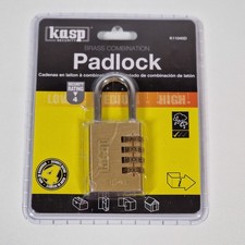 Kasp K11040 Vorhängeschloss Goldgelb Zahlenschloss Wertsachen-Schutz Sicherheit