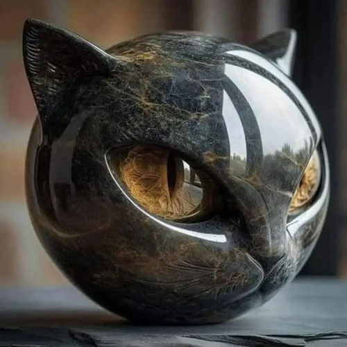 Katzen skulptur statue - katzen,