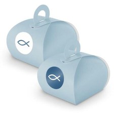itenga SET Fisch blau weiß