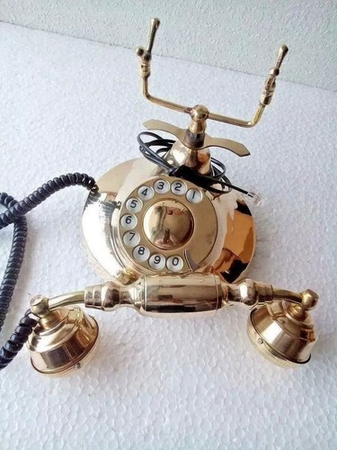 Messing-Drehscheibentelefon