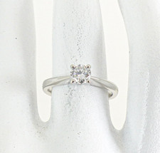 Platin Diamant Ring Solitär