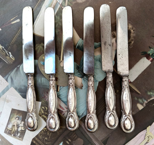 Antike messer versilbert - antike,