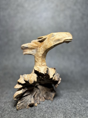 Holz pferd skulptur - pferd,