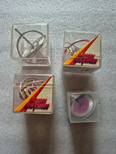 4x Vintage "Master The Forces" Gyroscope Toy - Complete Unused In Original Box