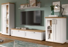 Wohnwand weiß Landhaus mit