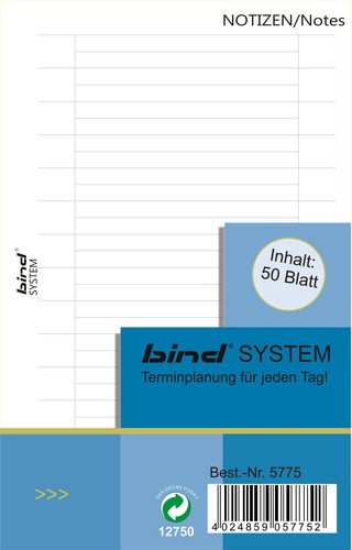 Bind systemeinlage notizen - bind, a7