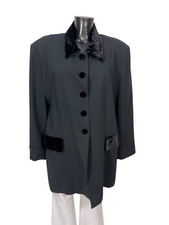 Barbara Speer Damen Mantel Schwarz Gr XL ( S 6111 R )