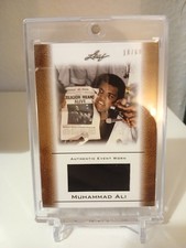 Muhammad Ali Authentic Worn Memorabilia Swatch /99 2010 Leaf