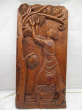 Geschnitzt – Holz Wandbild