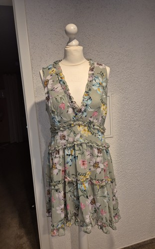 Apricot elegantes stufenkleid - elegantes,