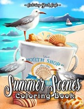 Summer Scenes Coloring Book