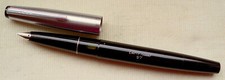 " LAMY ratio 57 " from 1980 ! PISTONFILLER  in BLACK/CHROM, 18Kt.NIB in BB  !