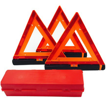 US Army Hmmwv Humvee Vehicle Reflector Warning Triangle Set Highway Warndreieck