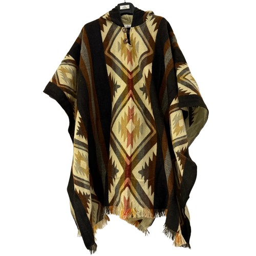 Alpaka wolle poncho herren - poncho,