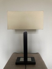 Moderne, große Tischlampe, eckiger Schirm von Heathfield