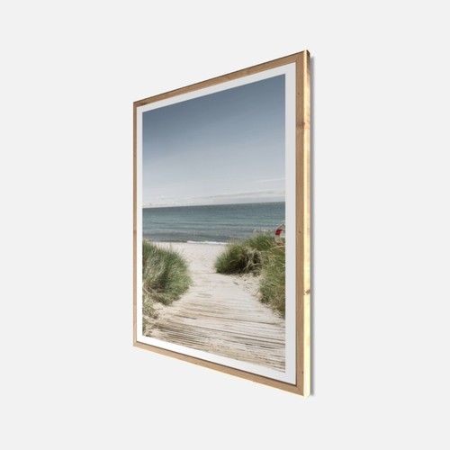 Wandbild gerahmt strandweg - wandbild, 50