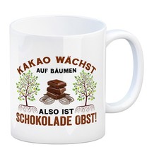 Kakao Kaffeebecher mit Spruch