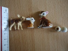 Bambi Klopfer Blume Figuren Porzellan Miniaturen Set Disney Vintage-Keramik RAR