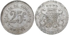 Frankreich - France Chambre de Commerce Amiens 25 Centimes 1920