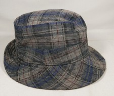 True Vintage Chisnall Herrenhut Hut Trilby 20er 30er Jahre kariert Theater Bühne