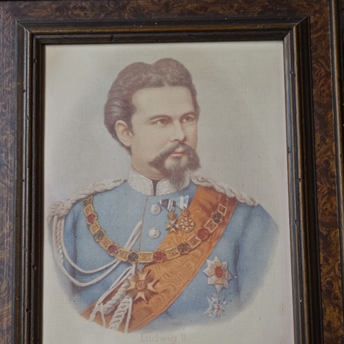 Gerahmtes porträt bild könig - gerahmtes,